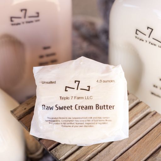Triple 7 Farm Raw Sweet Cream Butter Subscription