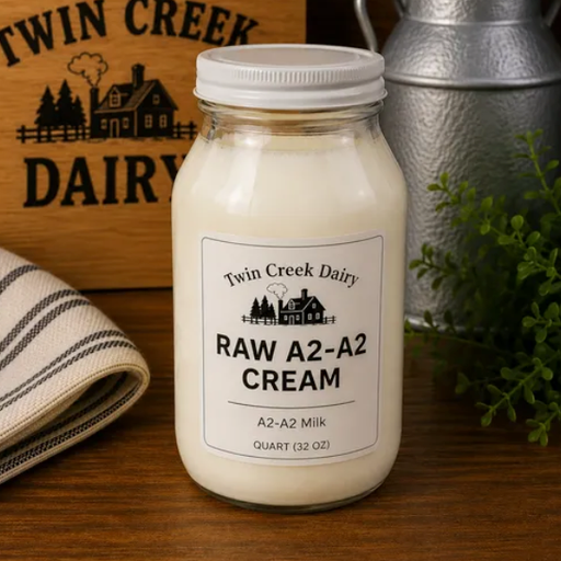 Twin Creek Dairy Heavy Cream Raw A2/A2