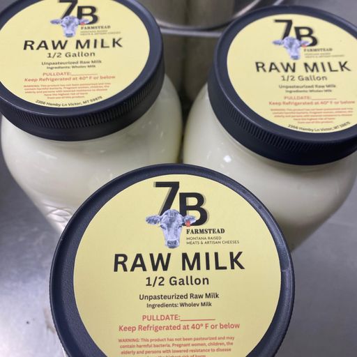 7B Farmstead Cream-Top Raw Whole Milk Subscription